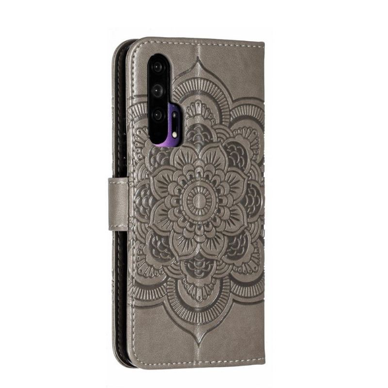 Case do Honor 20 Pro Etui Folio Folio Mandala Ze Smyczą