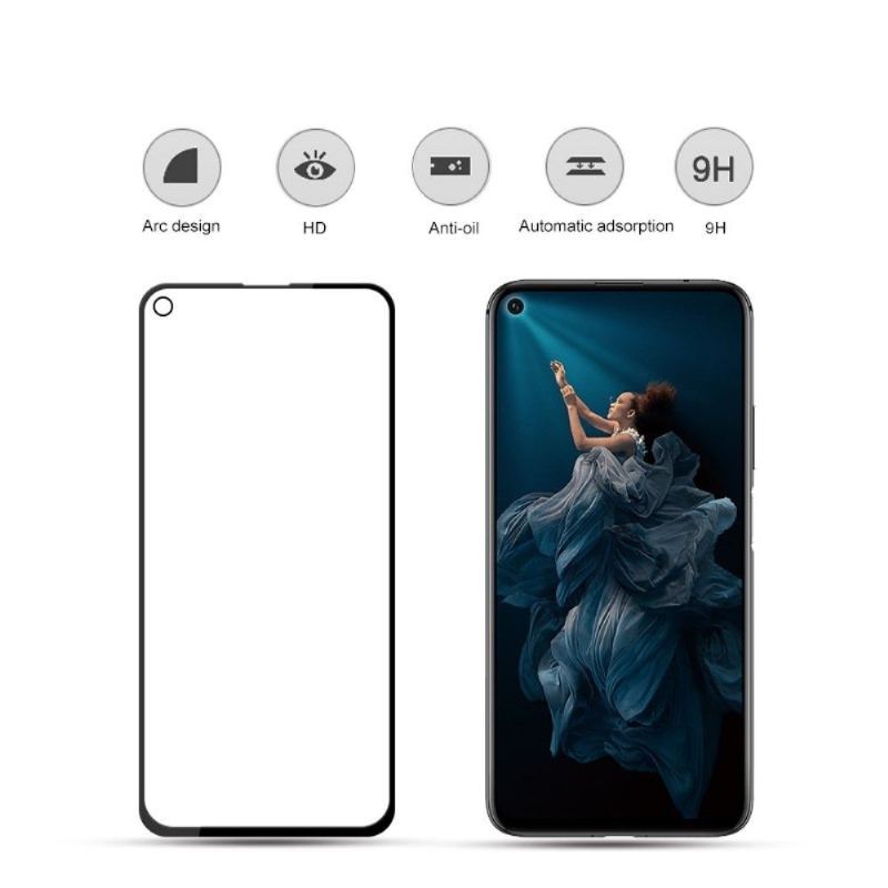 Honor 20 Pro - Pełnowymiarowe Szkło Hartowane Na Ekran - Czarne