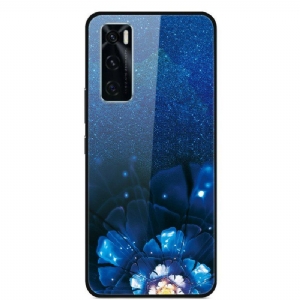 Etui do Vivo Y70 Szkło Hartowane Fancy Flowers