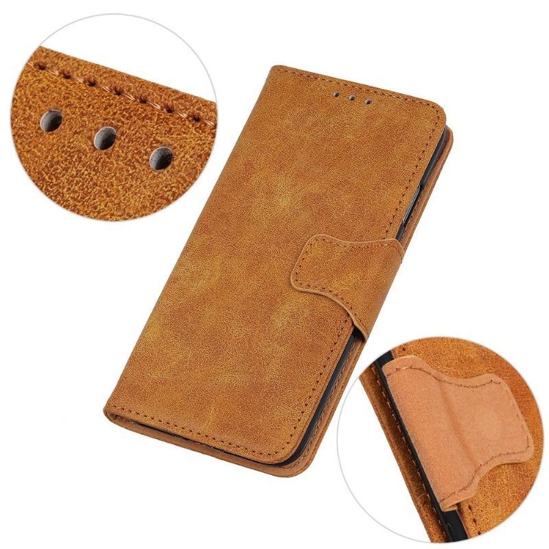 Case do Xiaomi Mi 11i / Poco F3 Biznes Edouard Faux Leather Vintage