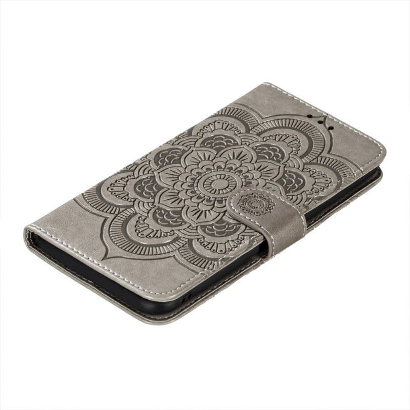 Etui do Xiaomi Mi 11i / Poco F3 Etui Folio Kwiat Mandala Ze Smyczą