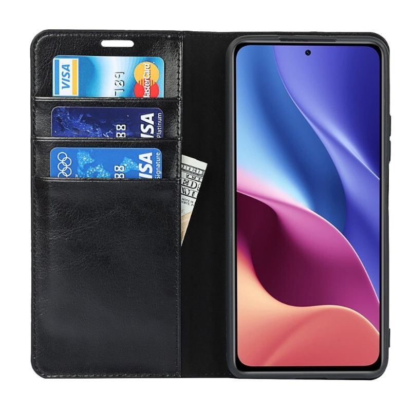 Etui Folio do Xiaomi Mi 11i / Poco F3 Skórzany Uchwyt Na Karty Stojak Funkcyjny