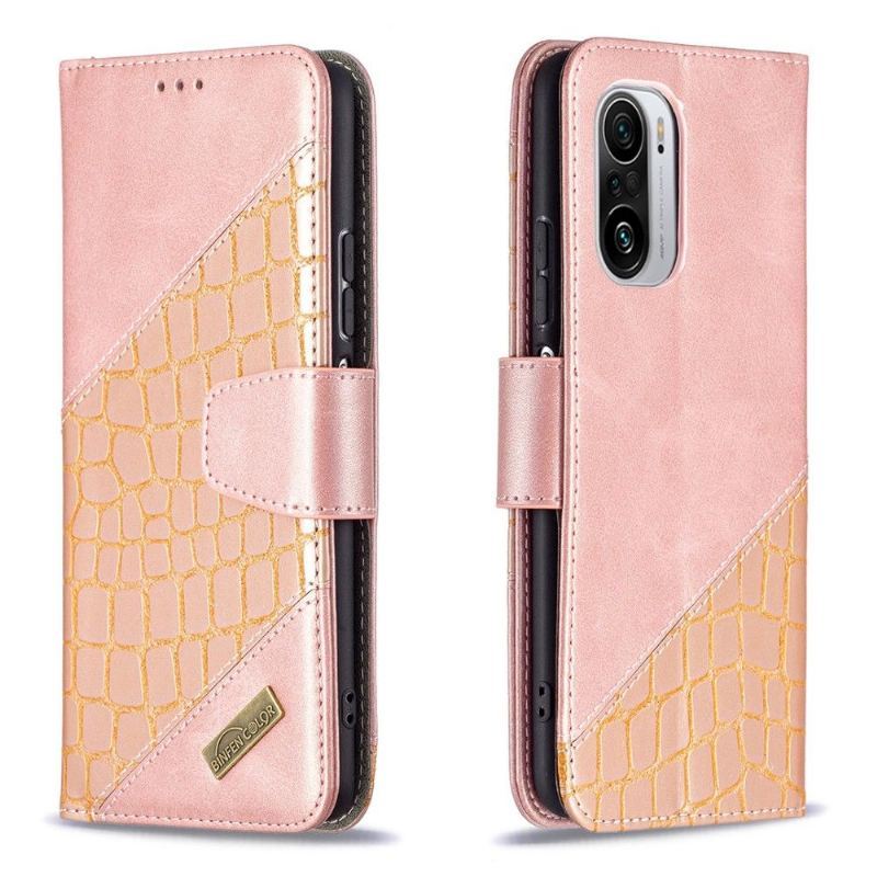 Etui Na Telefon Pokrowce do Xiaomi Mi 11i / Poco F3 Biznes Croc Aspect Efekt Skóry