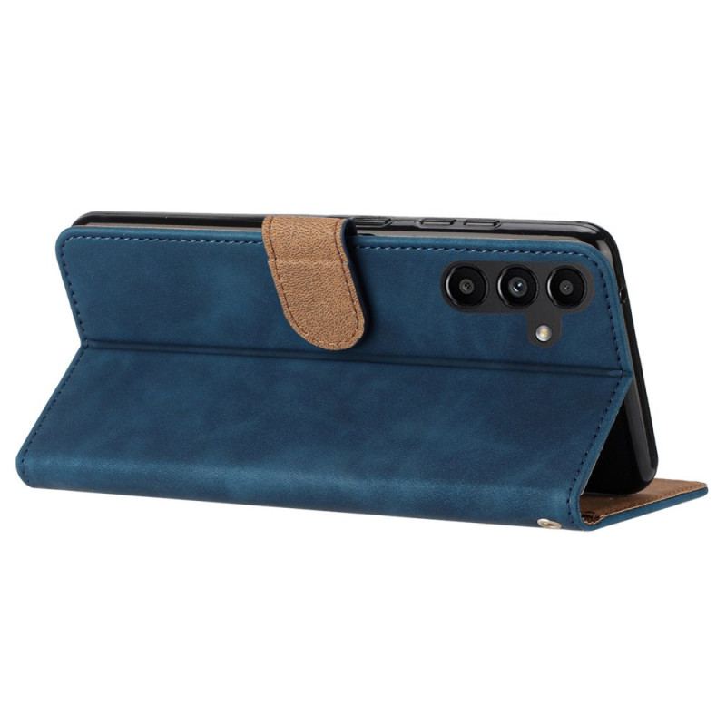 Etui Folio Do Samsung Galaxy A15 5g Fryz Motylkowy Z Paskiem