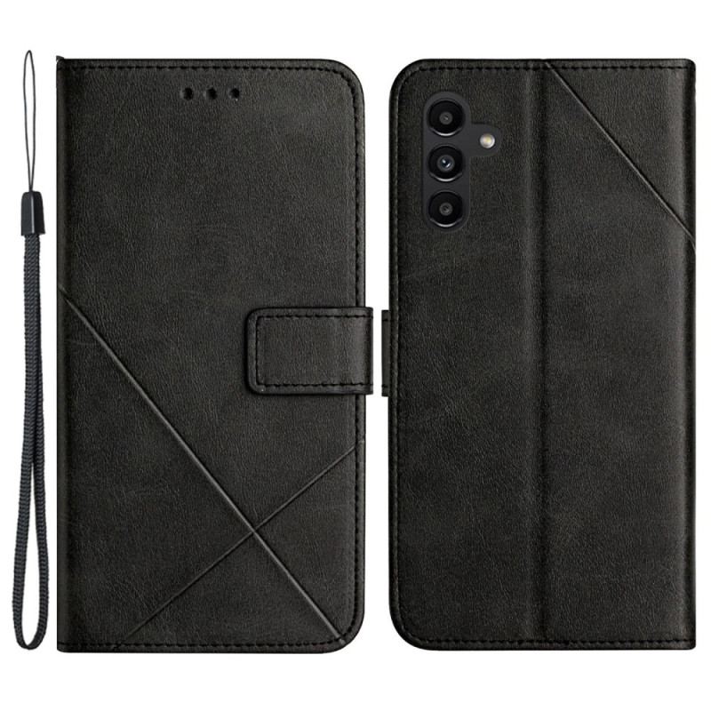 Etui Folio Do Samsung Galaxy A15 5g Gładki Z Paskami