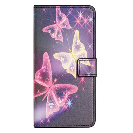 Etui Folio Samsung Galaxy A15 5g Błyszczące Motyle