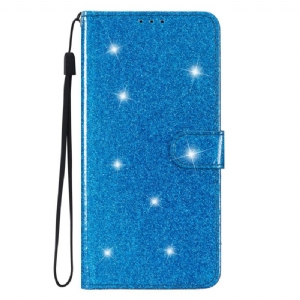 Etui Folio Samsung Galaxy A15 5g Cekiny Z Paskami Etui Ochronne