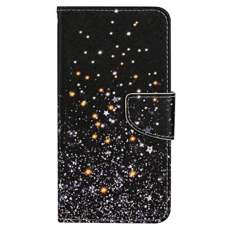 Etui Folio Samsung Galaxy A15 5g Deszcz Gwiazd W Lnaière Etui Ochronne