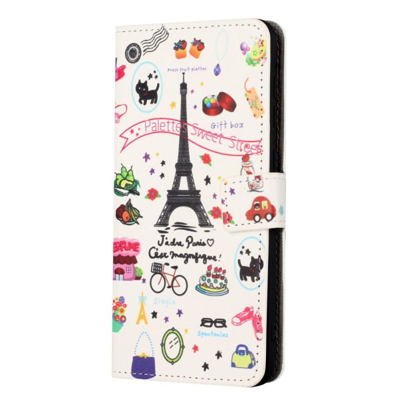 Etui Folio Samsung Galaxy A15 5g Kocham Paryż Etui Ochronne