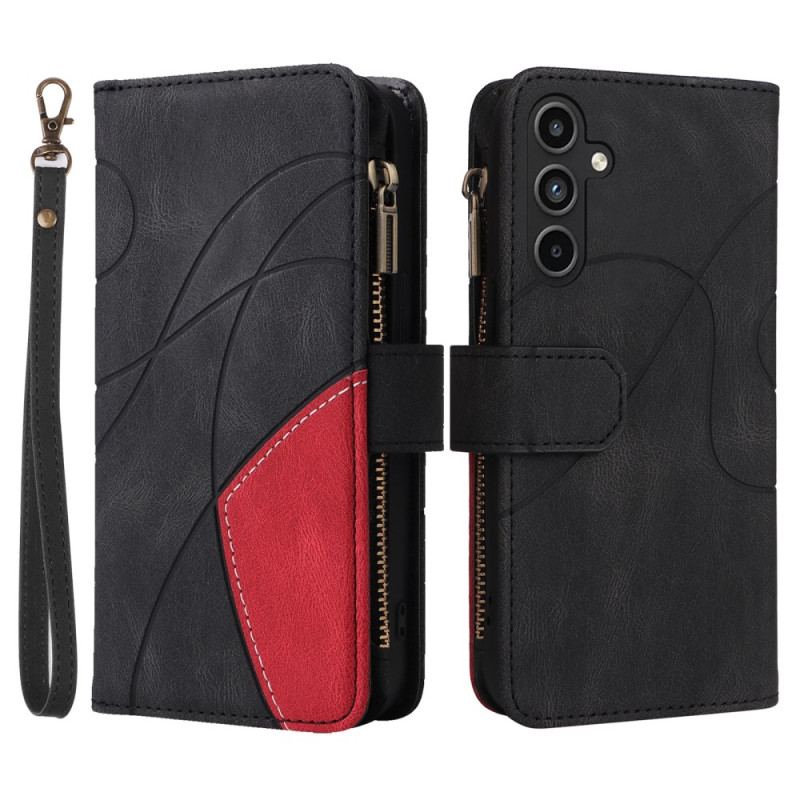 Etui Folio Samsung Galaxy A15 5g Portfel Z Falistymi Liniami Etui Ochronne