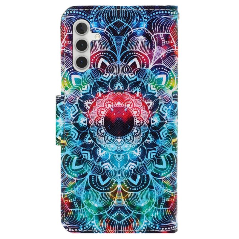 Etui Folio Samsung Galaxy A15 5g Wspaniała Mandala Z Paskiem