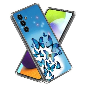 Etui Samsung Galaxy A15 5g Małe Niebieskie Motyle