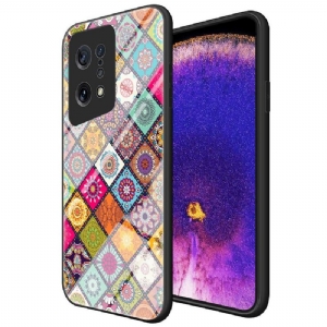 Etui do Oppo Find X5 Anti-fall Kalejdoskop Mandala Ze Stojakiem