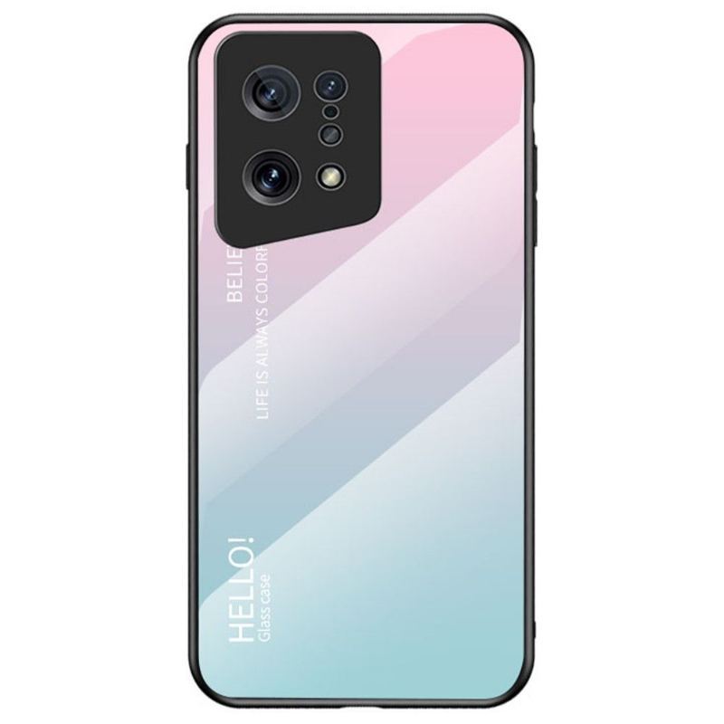 Etui do Oppo Find X5 Anti-fall Kolory Gradientu