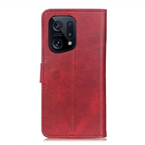 Etui Folio do Oppo Find X5 Marius Efekt Matowej Skóry