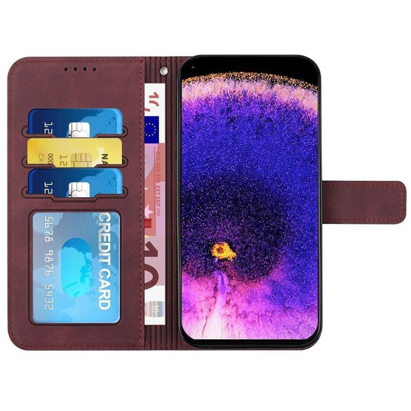 Etui Folio do Oppo Find X5 Uśmiech Linii