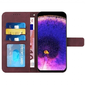 Etui Folio do Oppo Find X5 Uśmiech Linii