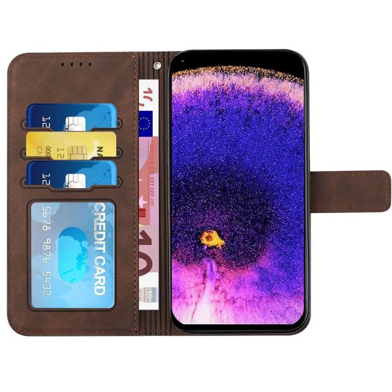 Etui Folio do Oppo Find X5 Uśmiech Linii