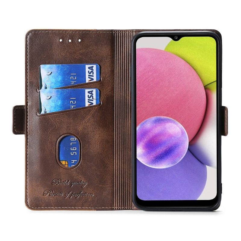 Etui Folio do Honor 50 / Huawei Nova 9 Classic Keyunfei Dwukolorowa Sztuczna Skóra