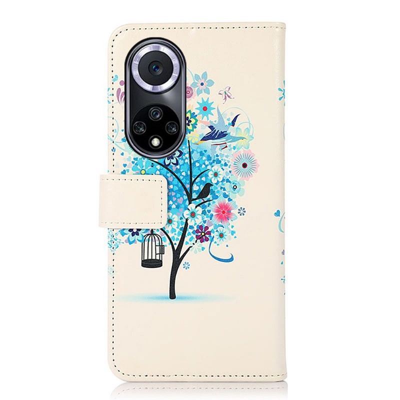 Etui Folio do Honor 50 / Huawei Nova 9 Niebieskie Drzewo