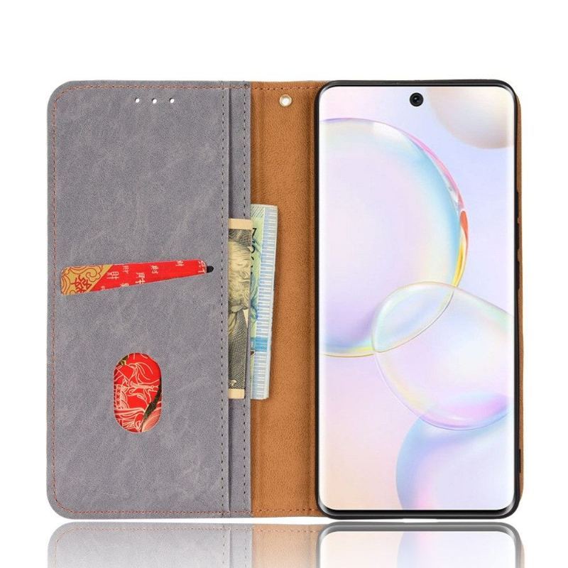 Etui Folio do Honor 50 / Huawei Nova 9 Skórzany Futerał Ze Sztucznej Skóry W Stylu Retro