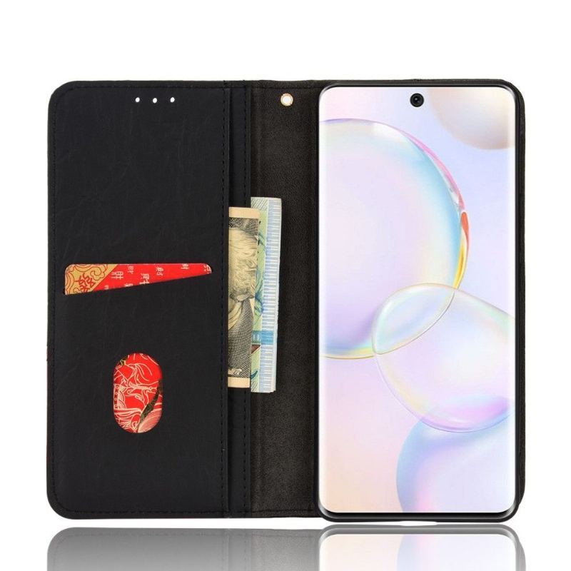 Etui Folio do Honor 50 / Huawei Nova 9 Skórzany Futerał Ze Sztucznej Skóry W Stylu Retro