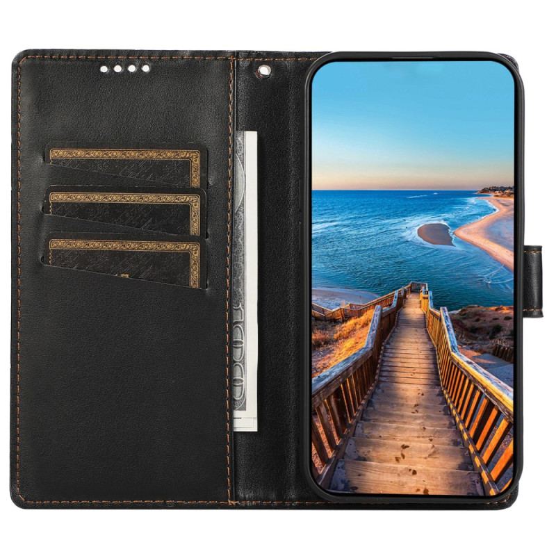 Etui Folio Realme 12 Plus 5g Drukowane Linie Z Paskiem Etui Ochronne