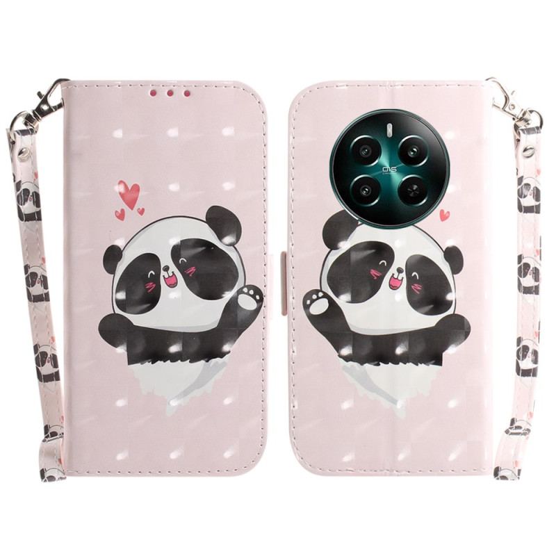 Obudowa Realme 12 Plus 5g Etui Na Telefon Panda Love Z Paskiem