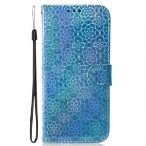 Etui Folio Do Honor X9b / Magic 6 Lite Styl Dyskotekowy Na Ramiączkach