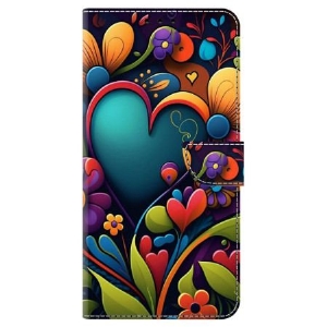 Etui Folio Honor X9b / Magic 6 Lite Malowane Kwiaty Etui Ochronne