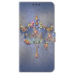 Etui Folio Honor X9b / Magic 6 Lite Rzeźbiony Kwiat Etui Ochronne