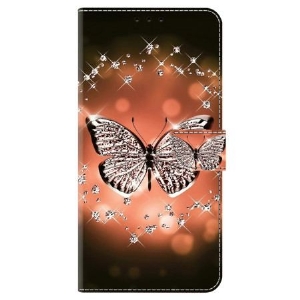 Obudowa Honor X9b / Magic 6 Lite Etui Na Telefon Kryształowy Motyl