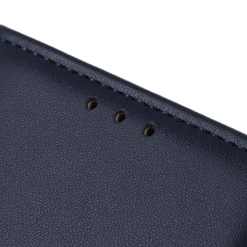 Skórzany Futerał do Huawei P Smart 2020 Anti-fall Basic Faux Leather - Granatowy