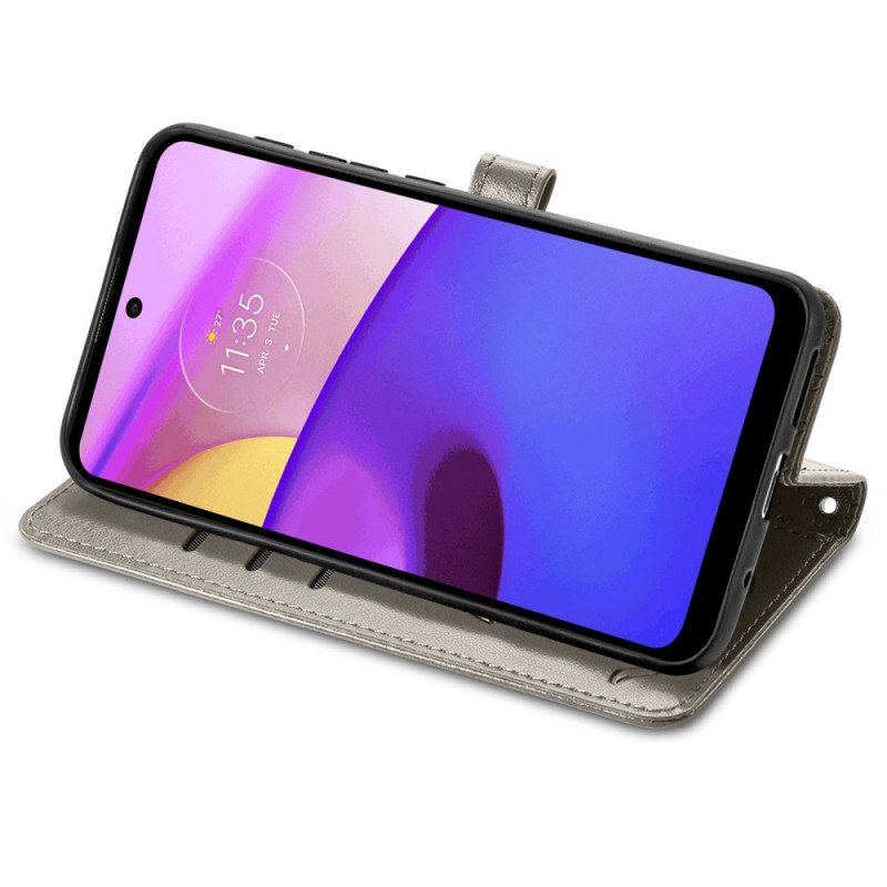 Etui Folio do Moto E40 / E30 / E20 Animowane Zwierzęta