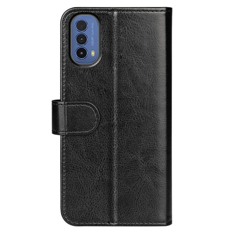 Etui Folio do Moto E40 / E30 / E20 Designerski Efekt Skóry