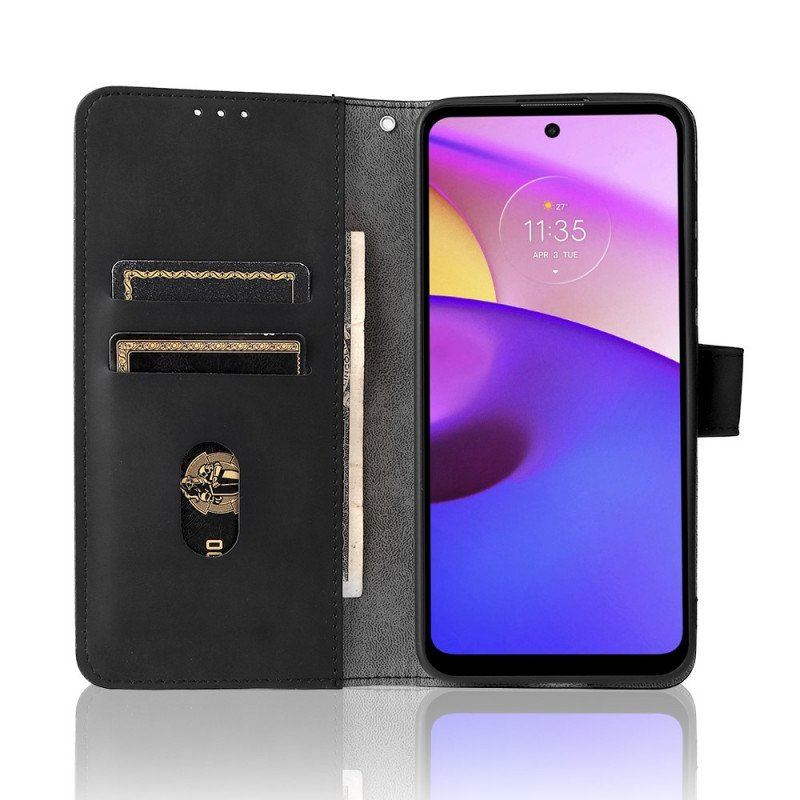 Etui Folio do Moto E40 / E30 / E20 Dotyk Skóry