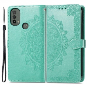 Etui Folio do Moto E40 / E30 / E20 Średniowiecze Mandali