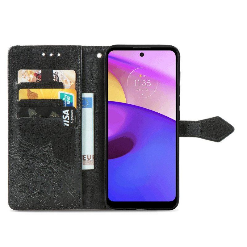 Etui Folio do Moto E40 / E30 / E20 Średniowiecze Mandali