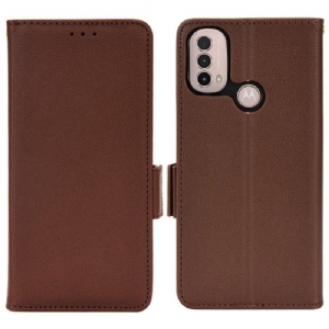 Etui Folio do Moto E40 / E30 / E20 Skórzany Futerał Flap Double Nowe Kolory