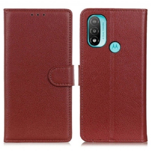 Etui Folio do Moto E40 / E30 / E20 Tradycyjnie Liczi