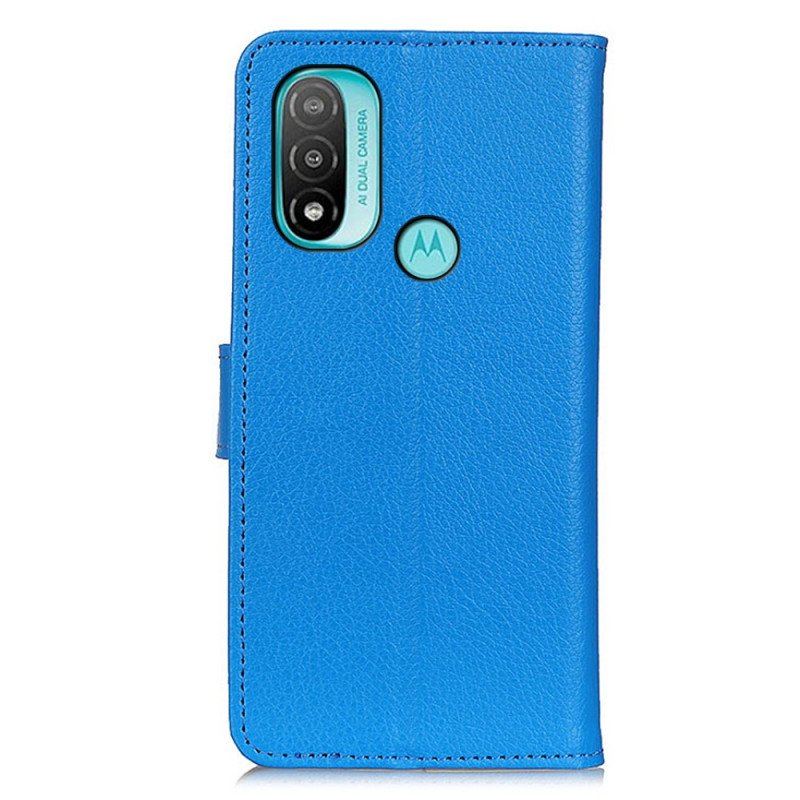 Etui Folio do Moto E40 / E30 / E20 Tradycyjnie Liczi