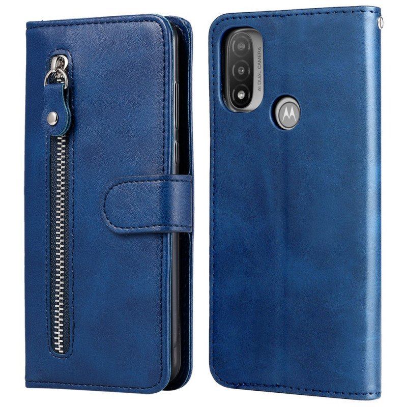 Etui Folio do Moto E40 / E30 / E20 Zabytkowa Portmonetka