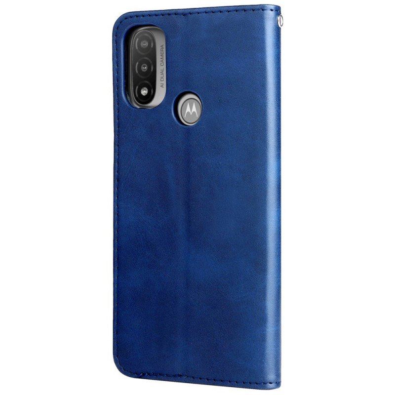 Etui Folio do Moto E40 / E30 / E20 Zabytkowa Portmonetka