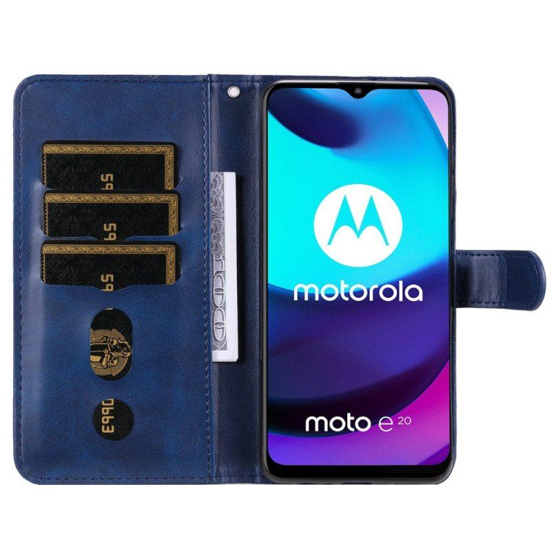 Etui Folio do Moto E40 / E30 / E20 Zabytkowa Portmonetka