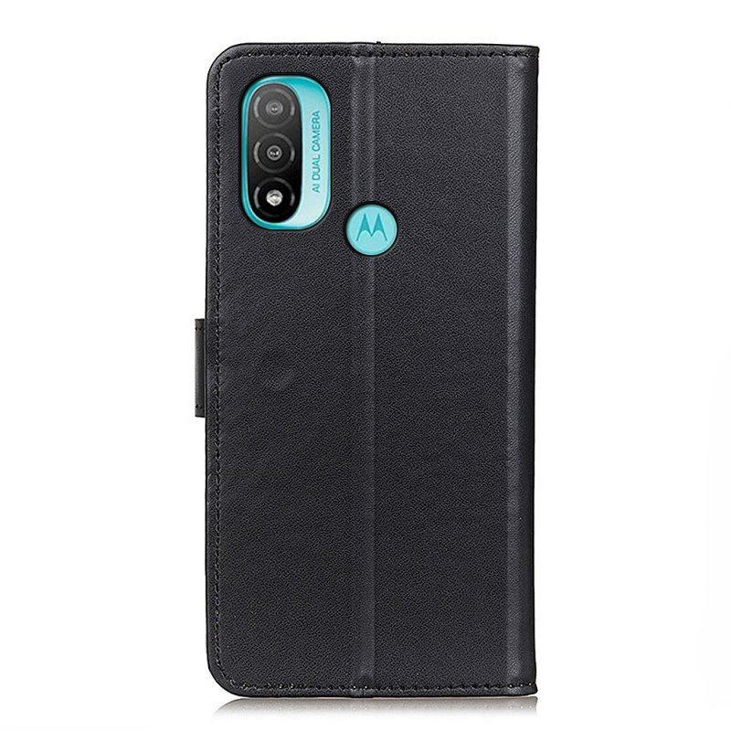 Etui Folio do Moto E40 / E30 / E20 Zwykła Sztuczna Skóra