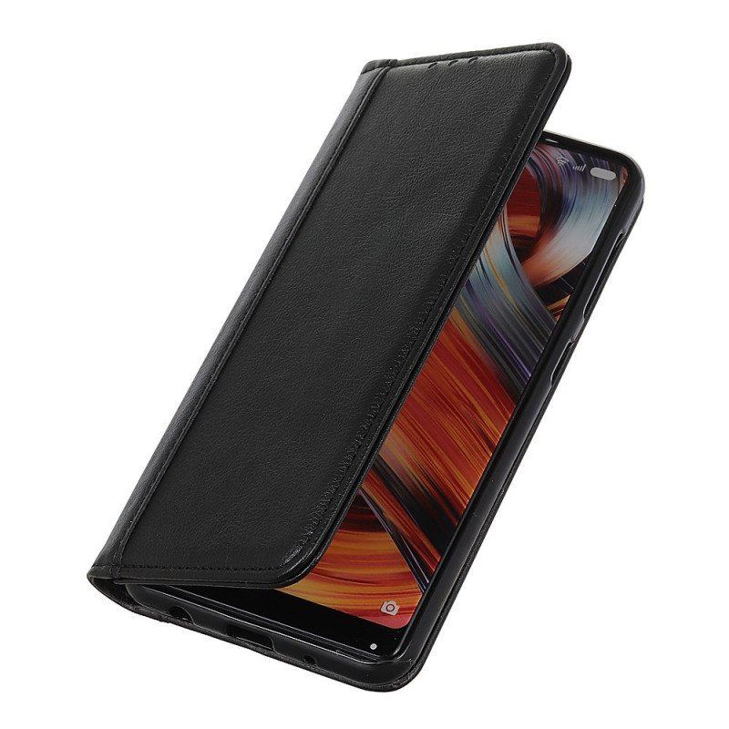 Etui Na Telefon do Moto E40 / E30 / E20 Etui Folio Elegancka Dwoina Skóry Liczi