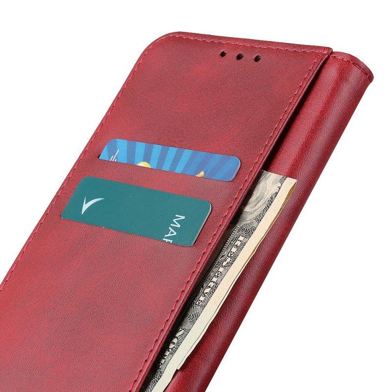 Etui Na Telefon do Moto E40 / E30 / E20 Etui Folio Elegancka Dwoina Skórzana