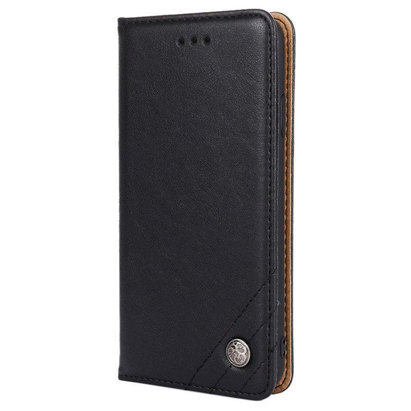 Etui Na Telefon do Moto E40 / E30 / E20 Etui Folio Stylowy Skórzany Nit