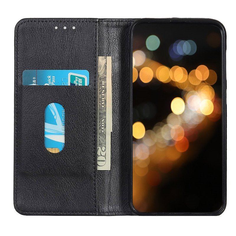 Etui Na Telefon do Moto E40 / E30 / E20 Etui Folio Teksturowana Dwoina Skóry