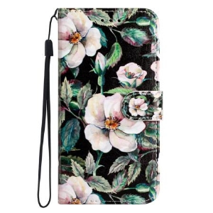 Etui Folio Xiaomi 14t Magnolie W Paski Etui Ochronne